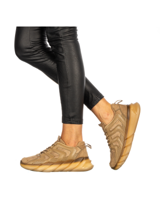 Αθλητικά Παπούτσια, Γυναικεία αθλητικά παπούτσια Fory χακί - Kalapod.gr